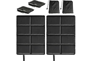 RUGLAMZHIP 2 Pcs Coussins de Siège Pliables, Tapis de Sol Camping Pliable, Coussin de Siège Pliable Extérieur, Coussin de Chaise de Voyage Portable thermique Oxford, Coussins de Camping Randonnée Picnic