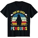 Penguin Shirt for toddler boy and girlThis Kid Loves Penguins Boys and Girls Penguin Gift T-ShirtOEKO-TEX STANDARD 100