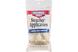 BIRCHWOOD CASEY Applicatori Swauber Confezione da 20 Unisex, Multicolore, Taglia Unica