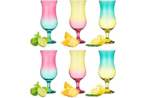 G GLASMARK KROSNO 1992 Glasmark Krosno 420 ml, set di 6 bicchieri per cocktail alcolici, bicchieri da long drink, bicchieri da cocktail, bicchieri da festa, perfetti per casa e ristoranti, set di bicchieri in stile ombre