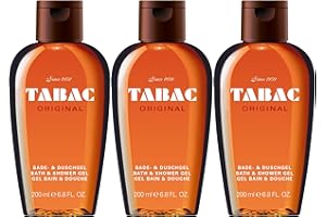 TABAC ORIGINAL Tabac® Original I Lot avantageux de gel douche - Original depuis 1959 - doux pour la peau - avec le parfum de l'original - sensation de fraîcheur sensiblement soignée I 3x 200ml