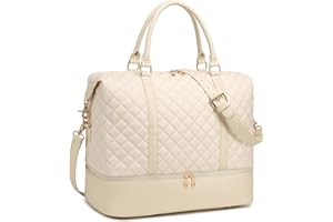 LEDAOU - Bolsa de viaje para mujer con compartimento para zapatos