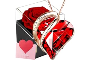 ‎WILLUCK Willuck Ewige Rose Box, Eternal Rose für Freundin,Infinity Rosen für Damen,Immer Echte Rosebox Geschenke für Frauen am Valentinstag Weihnachten,Hochzeitstag,Geburtstag, Mama