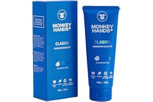 MONKEY HANDS Monkeyhands Classic Grip | Leichtes Gel für Fitness und Pole Dance | Vegan, ohne Parabene, Harzfrei | Ideal für Pole Dance | Hand Grips und Innovatives Flüssig-Magnesia | Blau 100ml