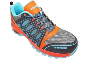 Goodyear S1P/SRA/HRO Herren Metallfreie Zehen- und Zwischensohlen-Sicherheitstrainer aus Verbundwerkstoff