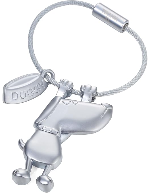 Porte-clés Chat Et Souris Troika - En Fonte Métallique, Design Mat - Accessoire Pratique Et Décoratif