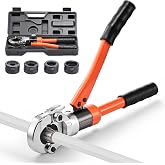 VEVOR Hydraulic Pipe Press Pliers, Press Tool for PEX and Aluminum-Plastic Tubes with 4 Jaws U16, U20, U25, U32 and Case, for