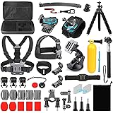 Set di Accessori per Fotocamere d'azione, Ci-Fotto 50-in-1 Accessori per Videocamere Sportive Compatibili con Hero 12 11 10 9