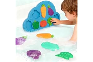 GEMKARRY No Hole Mould Free Baby Bath Toys for 1 2 3 Year Old-Baby Toys 6 to 12 Months, Swimming Pool Toys & Travel Kids Toys Gifts for Birthday & Christmas for Toddler Boy Girl