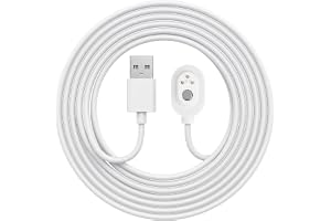 BTFO 3m Magnetisk Laddningskabel för Arlo Kamera, Vattentät Utomhus USB-A Strömkabel Ersättning Kompatibel med Arlo Pro 5S 2K