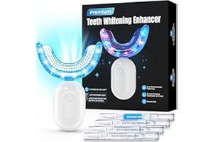 TeethBliss Kit Blanqueador Dental blanqueamiento dental: TeethBliss blanqueador dental LED 16X - 3 Geles Blanqueadores, blanqueamiento dental en casa Rápido y Eficaz, Elimina Manchas Profundas