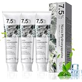 Puasok 3 Pieces Hydroxyapatite Toothpaste, Fluoride Free Toothpaste | Natural Whitener for Sensitive Teeth, Enamel Protection