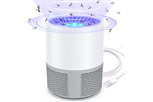 BUBBACARE Lampada Antizanzare Elettrico, Trappola Zanzare Elettrico USB Portatile Luce Insetticida, Antizanzare da Interno Lampada Antizanzare da Esterno per Insetti Zanzare Mosche Giardino Domestico Campeggio
