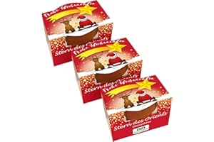 ‎BULL & BEAR Bull & Bear 3er Set Mini Pflanzset 'Frohe Weihnachten' mit Samen für Stern des Orients im Topf 4,5cm, Chrysantheme Anzuchtset mit Pflegeanleitung