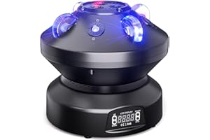 PROPULSION LIFE 60W Móvil Luz Escenario Cabeza, LED RB luz Fiesta Cielo Estrellado con 6 Patrones Efectos Luz DMX 15CH Activación Sonido Maestro-Esclavo, Luces Discoteca Para Espectáculos Fiestas en Casa Bar Club