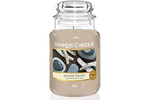 ‎YANKEE CANDLE Yankee Candle Duftkerze im Glas (groß) | Seaside Woods | Brenndauer bis zu 150 Stunden | Perfekte Geschenke für Frauen