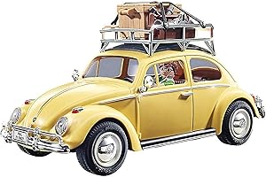 PLAYMOBIL 70827 Volkswagen Beetle como Coche Familiar Amarillo, edición Especial para Aficionados y coleccionistas, 5 99 años