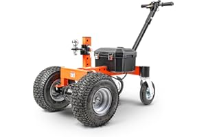 SuperHandy Elektrischer Anhänger Dolly 3600LB/1630KG Max. Anhängergewicht 600LB/270KG Max. Stützlast DC 24V 800W 7Ah mit Schwerlast-Kommerziellem 50MM Kugelanhänger