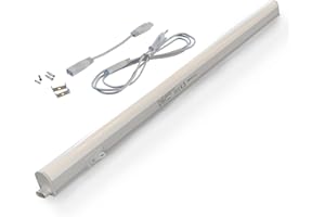 Briloner Leuchten – Luminaria LED empotrable, 57,3 cm, 8 W, 800 lúmenes, lámpara empotrable para cocina, para debajo de armario, barra de luz, color blanco