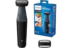 Philips Série 3000 Tondeuse corps étanche, 1 sabot clipsable, 3 mm, 50 min d'autonomie pour 8 h de charge (modèle BG3010/15)