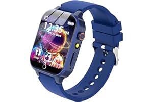 LITEYPP Kids Smart Watch Boys Girls, Smart Watch for Kids Toddler Watches with 13 Alarm Modes Habit Reminder Pedometer Flashlight Games Camera Video Music, Kids Gift Boys Toys for Kids, Blue