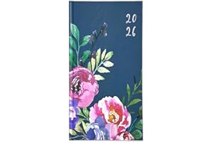 PaulStore 2026 Slim Week To View Vintage Flowers & Typo Designer Diary