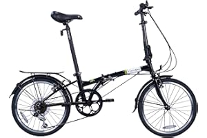 Dahon Dream D6 Bicicleta Plegable para Adultos de 20 Pulgadas, 6 Velocidades, Frenos V-Brake Bicicleta Urbana Plegable para Desplazamientos