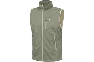 Little Donkey Andy - Smanicato leggero da uomo, in tessuto softshell, antivento, senza maniche, per viaggi, escursionismo, corsa e golf