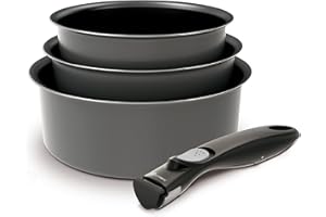 BATTRINOX 181102 - Set de casseroles - 4 Pièces Gris - Tous feux dont induction