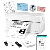 ORGBRO Stampante Etichette Spedizione Z1 Plus Bluetooth 4x6 Stampante Termica per Etichette Adesive DHL Etichettatrice per Pi