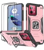 Coque Pour Motorola Moto G35 5G – Verre Trempé, Cordon Réglable 160cm, Antichoc, Silicone Transparent, Noir !