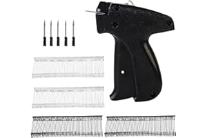 BEOTNP Tagging Gun, Handheld Stitch Gun, Stitch Gun for Clothes with 5 Needles, 1000 Black and 1000 White Barbs, Ideal for Retailers, Warehouse Managers, and Event Organizers