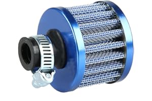 Mintice 12mm Mini azul cono de motor de coche universal de admisión de aire frío filtro de turbo limpio de ventilación del vehículo