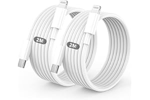 BSTOEM Cavo IPhone USB C Lightning,Cavo Di Ricarica Rapida,2 Pezzi 2m+2m Cavetto USB C Lightning Per IPhone 14/13/13pro/12/12 Pro/Max/12/Mini/11/11 Pro/Max/Se/Xs Max/Xs/Xr/X/8/8 Plus/7/6s/6 Plus 5s/5c/Ipad