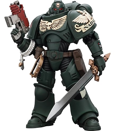 JOYTOY Metaurus Warhammer 40K 1/18 - Figuras de acción de ultramarinos Metaurus con hacha de poder Stormshield y pistola de plasma, modelo coleccionable de 4.84 pulgadas