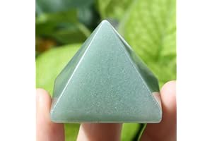 GUJOXILA Green Aventurine Crystal Energy Tower Healing Crystal Gifts for Women Green Aventurine Gemstone Ornaments Reiki Nature Meditation Divination Spiritual Protection Gift 1.5"