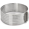 Mrs. Anderson's Baking Multi 7-Layer Cake Slicer Leveler, Fits 9 to 12-Inch, Stainless Steel