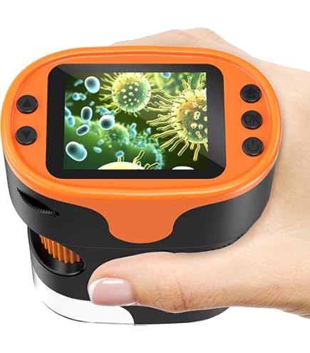 WADEO Microscope Numérique Portable 100x - Écran 2 Pouces, Lumière UV