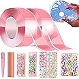 UVOGGFUA Nano Tape Bubbles DIY Material Pack,Nano Tape Bubbles Kit,Double Sided Magic Nano Tape Bubbles,DIY Nano Tape Bubble Craft Kit for Adults Kids (Color : A)