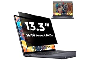 LUSA DESIGN Privacy Screen Protector, Anti Blue Light Anti-Glare, Removable, 13.3 Inch 16:10, Polyethylenterephthalat, 1 Pack, Compatible with Lenovo, Hp, Dell, Acer, Asus, Thinkpad, Envy, Xps
