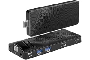 HEIGAOLAPC Mini PC Stick, Win 10, Celeron N4200 Computer Stick, 4GB RAM 64GB ROM Micro computadora, Support 4K HDMI 2.4G+5G WiFi/Bluetooth 4.2 für Business, Reisen, Heimbüro