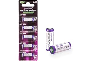 NASTIMA 5 Pezzi 27A 12V Batteria Acalina, V27A LR27A MN27 L828 A27 12V Batteria