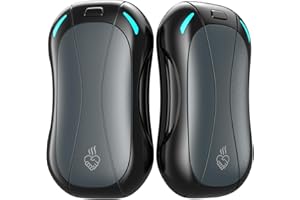 ‎FANDLISS 2er Set Handwärmer Elektrisch, FANDLISS Tragbarer Wiederaufladbarer Handwärmer 5200mAh 12 Stunden Lang Anhaltende Heizung USB Wiederaufladbarer Handwärmer für Camping,Jagd,Golf,Geschenke