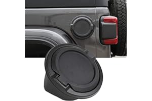 JECAR Gas Cap Cover Fuel Tank Door Cover Fuel Cap Replacement for Jeep Wrangler JL JLU 2-Door 4-Door 2018 2019 2020 2021 2022 2023