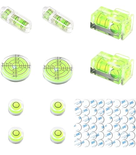 Lot De 3 Mini Niveaux À Bulle Ronds 15 X 8 Mm Pour Nivellement D