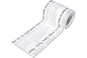 Papierdrachen 5 Washi Tapes für dein Bullet Journal | Handlettering | Wochentage einfach aufkleben | To Do | DIY Weekly Schedule | Aufgaben | Ideal für Anfänger und Profis - Schwarz 2 - Set 7