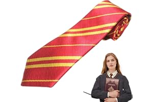 WANTUSHUI Harry Krawatte,Jungen Cosplay,Harry Kostüm Umhang Erwachsene Accessoires,Zauberer Krawatte Kostüm,Magische Tie Striped Halloween Unisex Geschenk