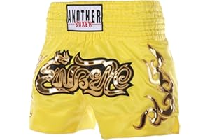 Runhomal Short de Sport MMA Garcon Fille Short de Boxe Muay Thai Kick Boxing Trunks pour Enfant 5-16 Ans