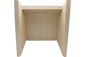 Innenauskleidung Vermiculite komplett Kaminofen Caminos Prestige 2.0 und H&M Germany Duisburg (ohne Stifte) Brennraumauskleidung aus Silikatmaterial fertig zum Einbau leichte Montage