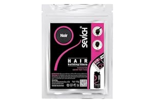 MAXTER Sac de Recharge Fibre Capillaire Noir 100g - Cache le Perte de Cheveux - Poudre de Microfibre de Coton 100% Naturel pour Hommes et Femmes